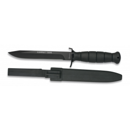 cuchillo colección negro con funda ABS.  32084