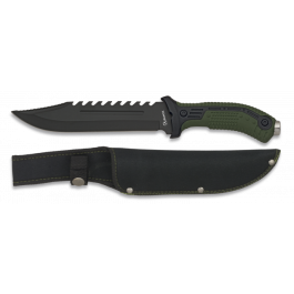 cuchillo Albainox verde.  Hoja: 19. 5 32114
