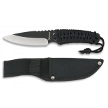 cuchillo Albainox encordado negro.  h:9CM 32154
