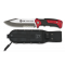 Cuchillo K25 con sierra rojo. Hoja: 14.5  32268