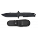 Cuchillo de entrenamiento K25 modelo CONTACT TRAINER. Mango de goma negro. Funda de nylon 32463
