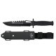 Cuchillo Albainox modelo PUSH YOUR LIMIT. Mango de ABS negro. Funda rígida 32568